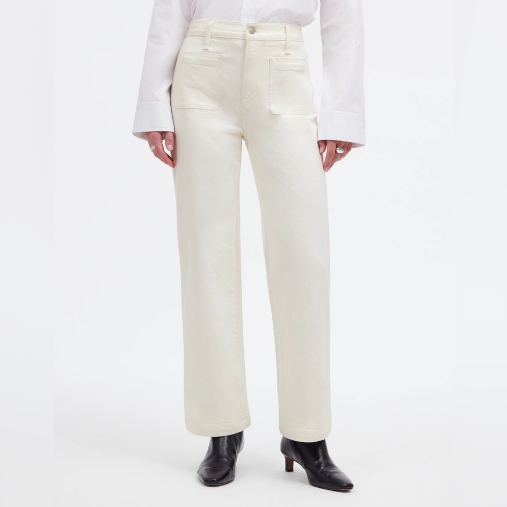 Madewell NWT Petite Emmett Wide-Leg Full Length Jean: 25P Patch Pocket Edition
